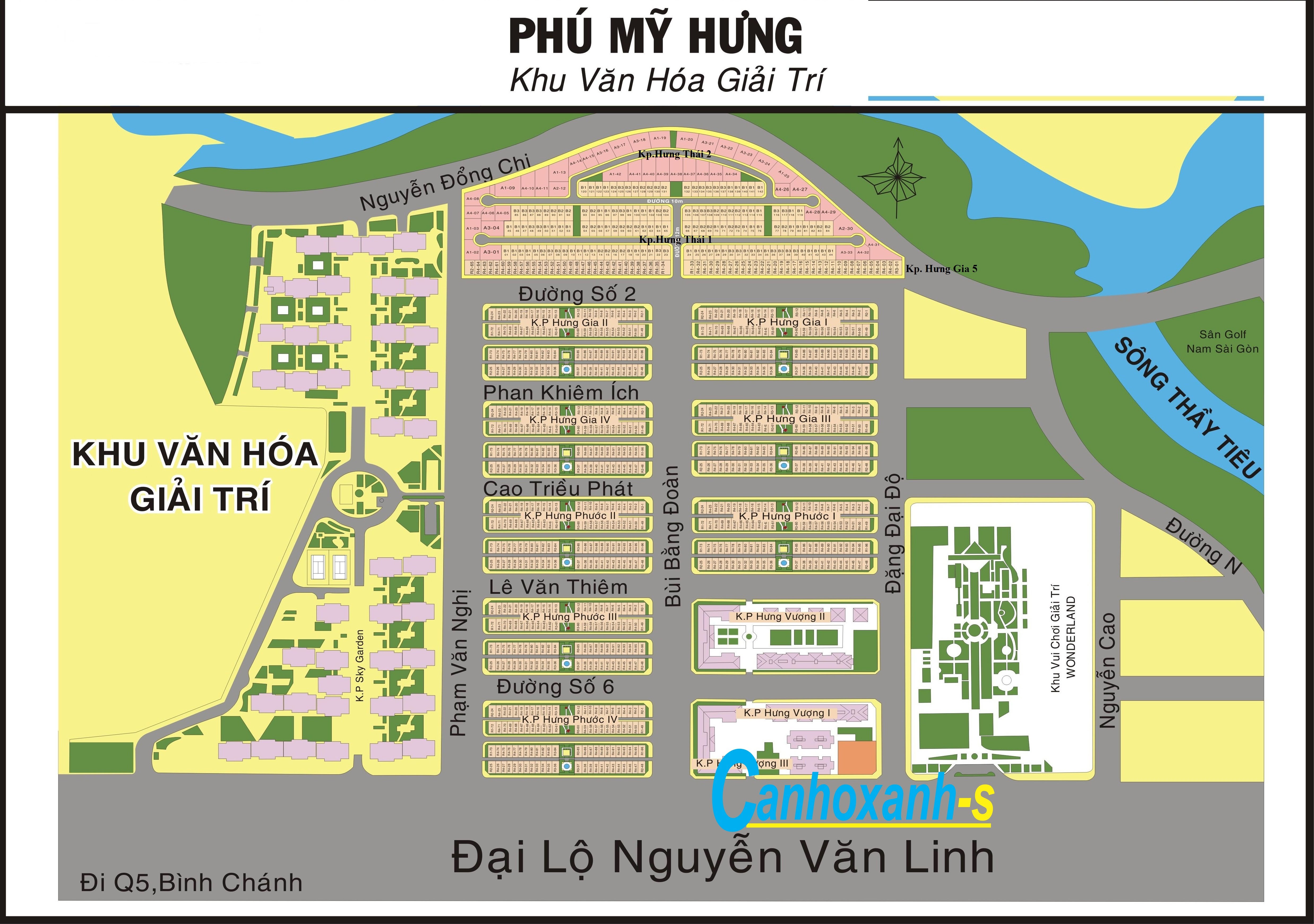 Sơ Đồ Mới Nhất Khu Hưng Gia Hưng Phước